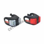 SİLİKONLU ÇAKAR FAR+STOP SETİ - LED'Lİ [PİL DAHİL]