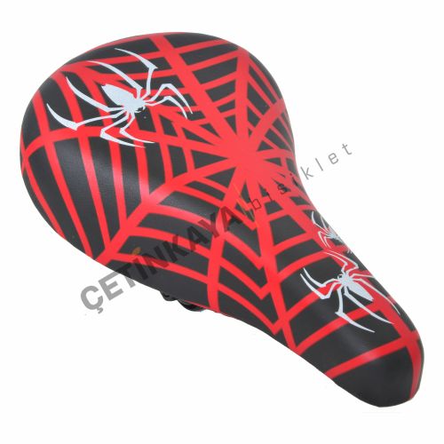 16 - 20 BMX Sele ( Örümcek Model Vidalı Kırmızı )