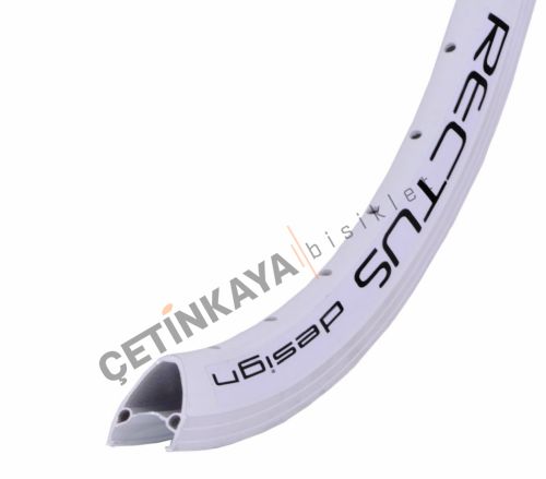 27,5 Alüminyum Jant Çift Katlı ( Beyaz ) ( RECTUS )